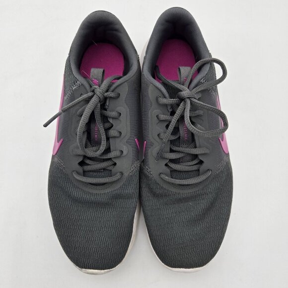 NIKE Flex Experience Run 8 Iron Gray Bright Pink Womens CD0228-002 2019 VP Laces - Picture 6 of 10